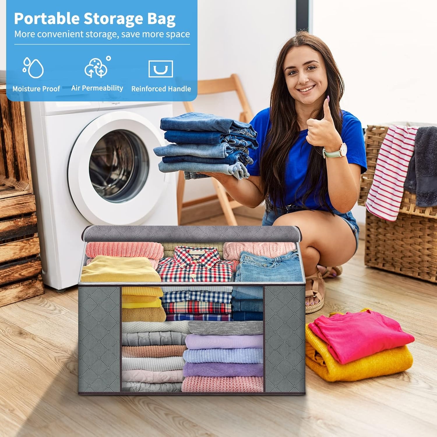 90L + 60L Clothes Storage Bag – 12 Pack Totally